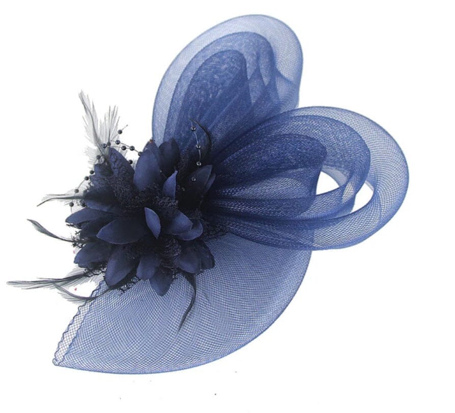 Women Tea Party Wedding Flower Mesh Hair Clip Fascinators Hat_ Hat jehouze 5 