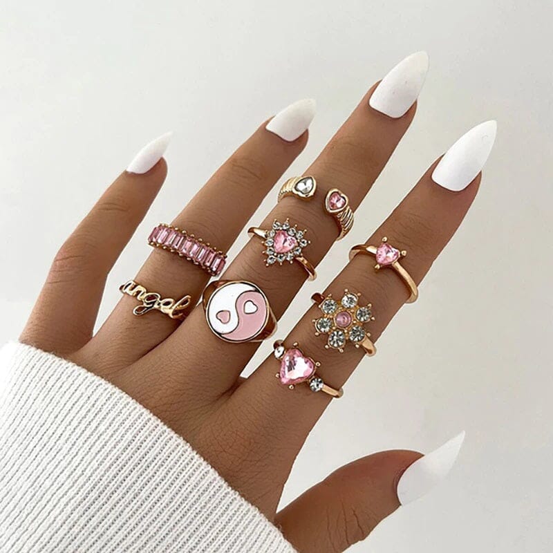 Women Teen Girls Vintage Cute Fashion Knuckle Stacking Ring Set_ Jewelry jehouze 5 