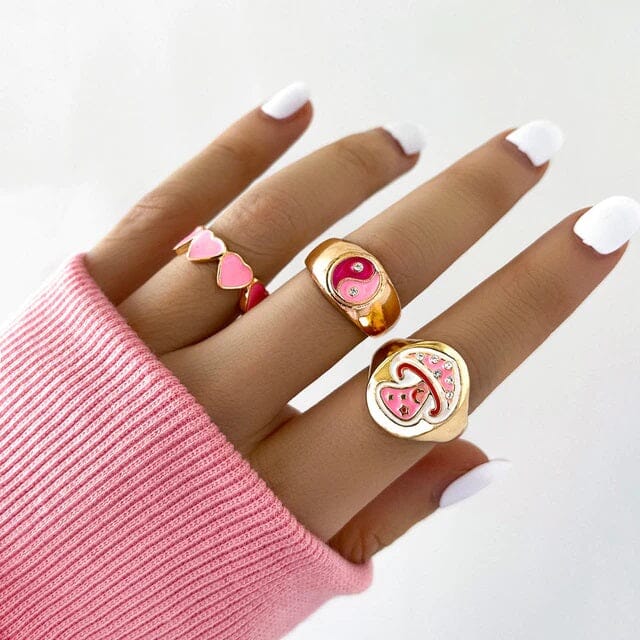 Women Teen Girls Vintage Cute Fashion Knuckle Stacking Ring Set_ Jewelry jehouze 