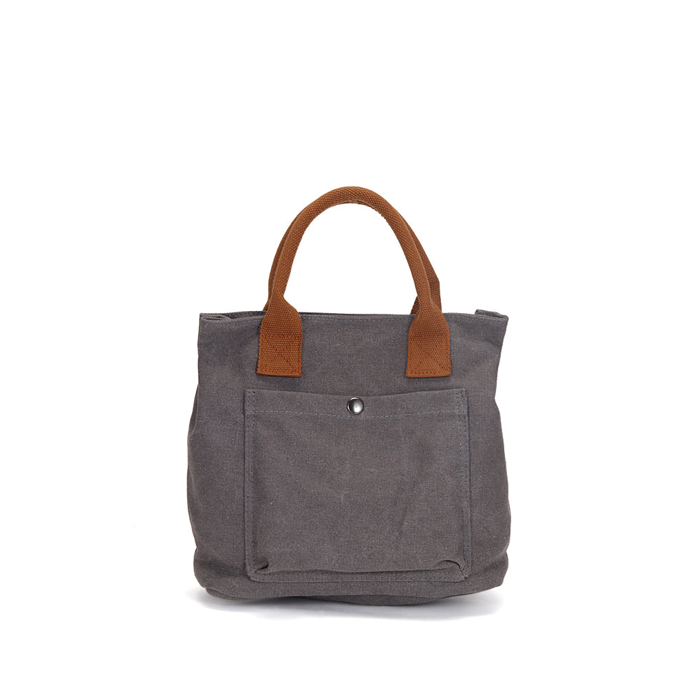 Women's canvas bags retro casual work handbags Tote lightweight top handle purses Handbags & Purses jehouze Grey 